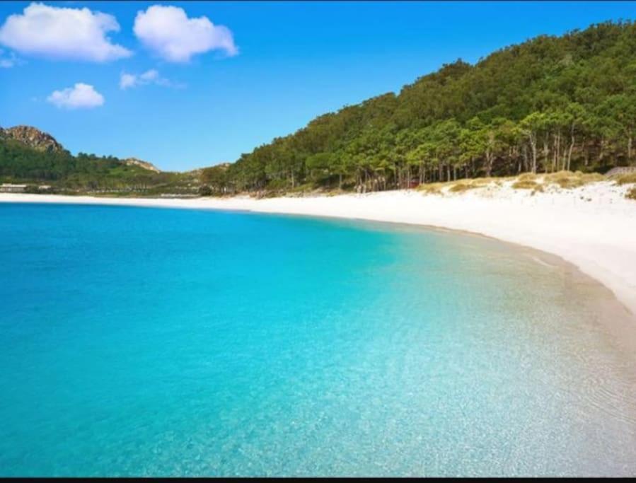 Atico En La Playa De Cangas Esterno foto
