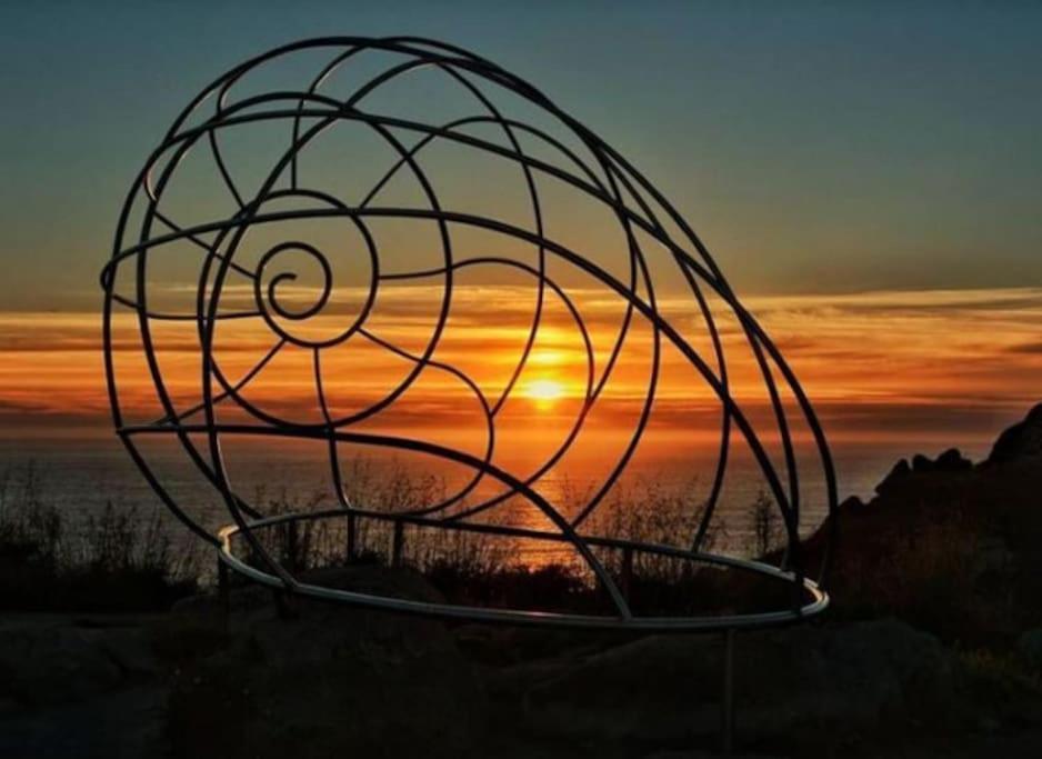 Atico En La Playa De Cangas Esterno foto